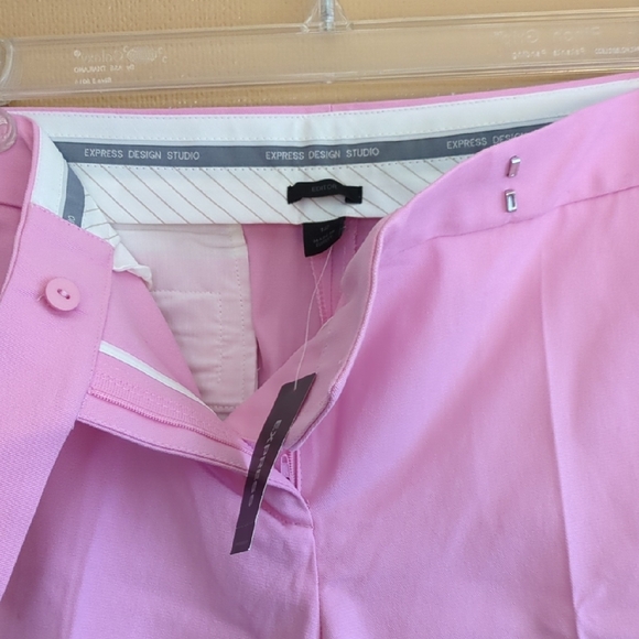 NWT Express Design‎ Studio Pink Editor Pants, Size 12 - Picture 3 of 12